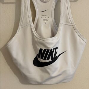 Nike White Sports Bra